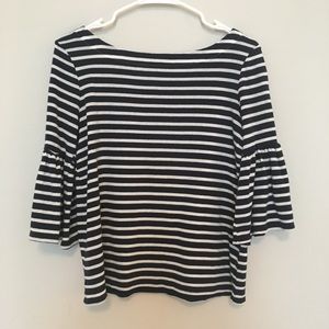 Banana Republic striped top size small navy/white